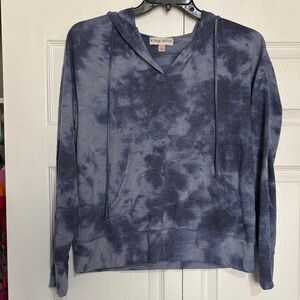 Knox Rose Women's Navy Tie-Dye Hoodie